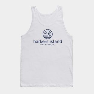 Harkers Island, NC Beach Summer Wave Tank Top